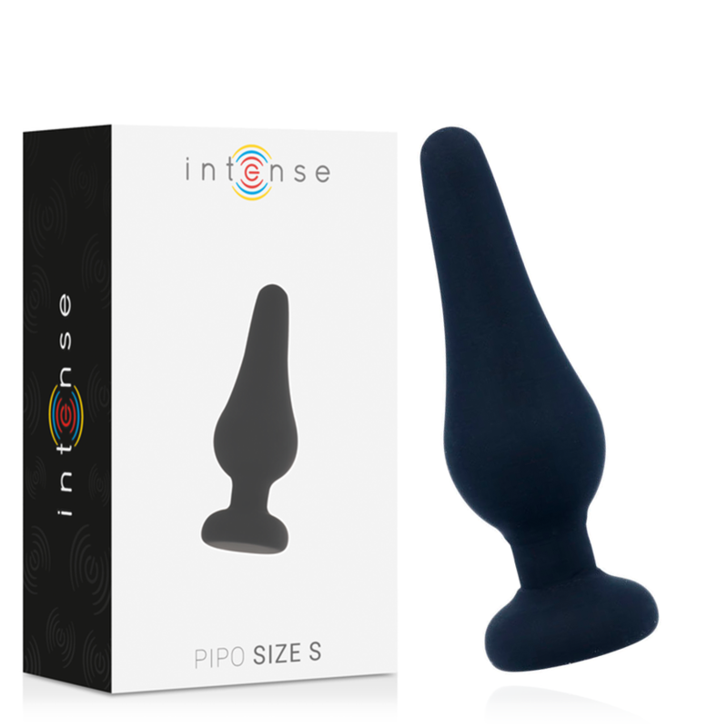 Intense Anal Toys Intense - Anal Plug Pipo S Black Silicone 9.8 Cm