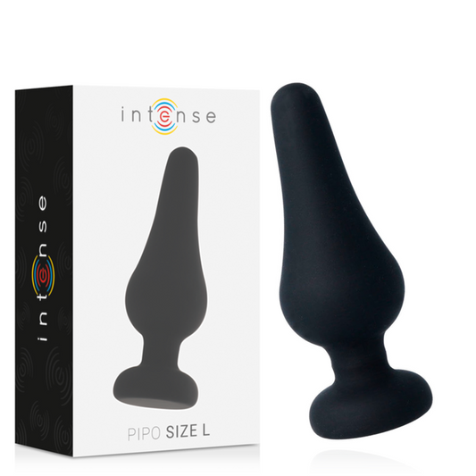 Intense Anal Toys Intense - Anal Plug Pipo L Black Silicone 13 Cm