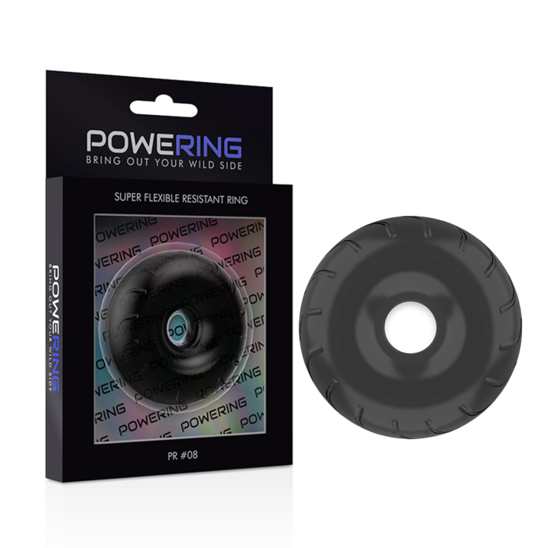 Powering Super Flexible And Resistant Penis Ring 5Cm Pr08 Black