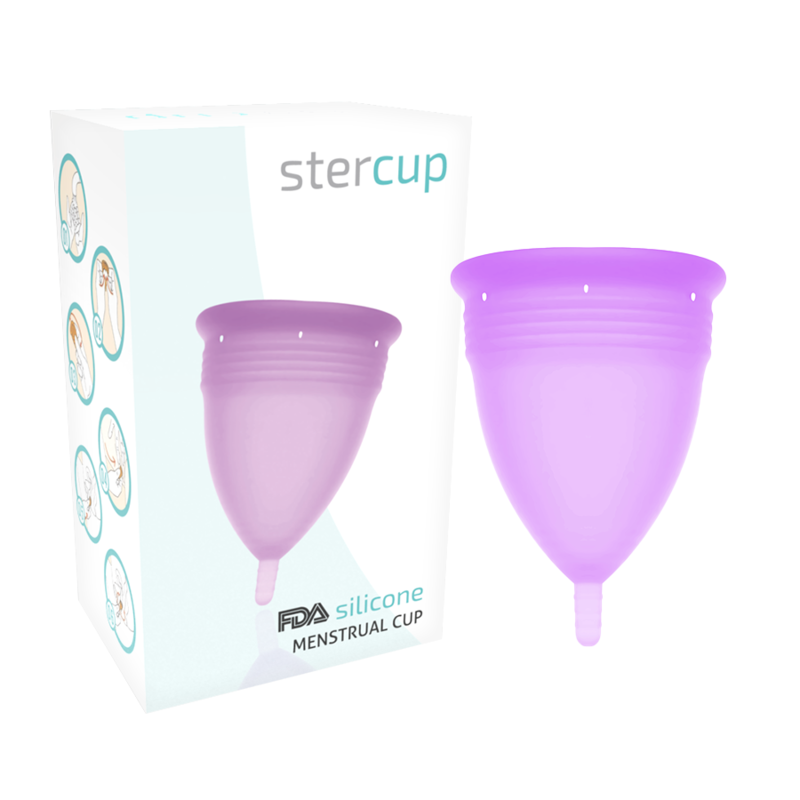 Stercup Fda Silicone Menstrual Cup Violet - Size L