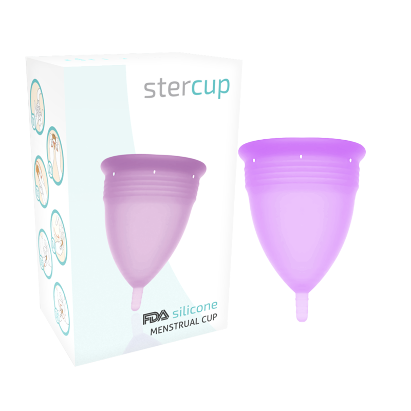 Stercup Fda Silicone Menstrual Cup Violet - Size S