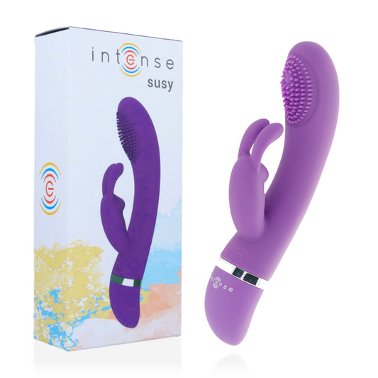 Intense Fun Intense - Susy Silicone Rabbit Lilac Oscillating Vibrator