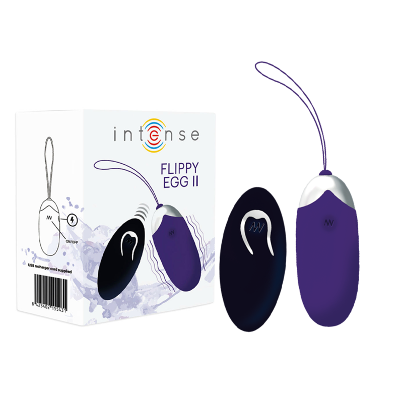 Intense Couples Toys Intense - Flippy Ii Vibrating Egg With Remote Control Purple