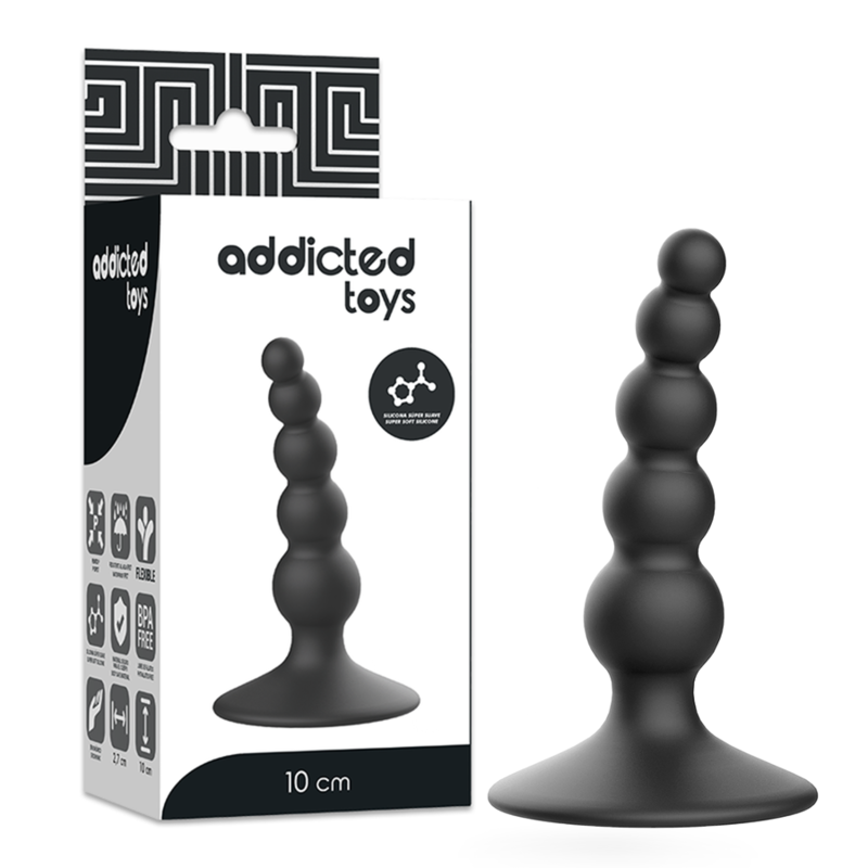 Addicted Toys Anal Sexual Plug 10 Cm Black
