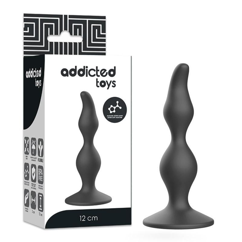 Addicted Toys Anal Sexual Plug 12 Cm Black