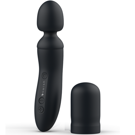 B Swish Bthrilled Vibrator Wand Premium Black