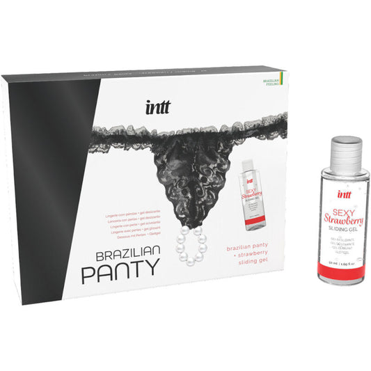 Intt Releases Brazilian Black Panty With Pearls And Lubricant Gel 50 Ml