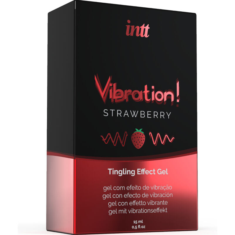 Intt Unisex Arousal Gel Intt - Powerful Intimate Stimulant Liquid Vibrating Gel Strawberry 15 Ml