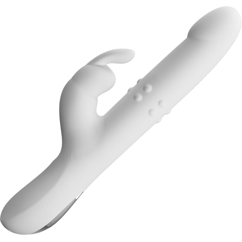 Pretty Love Reese Vibrator with Rotating Beads and Thrusting White