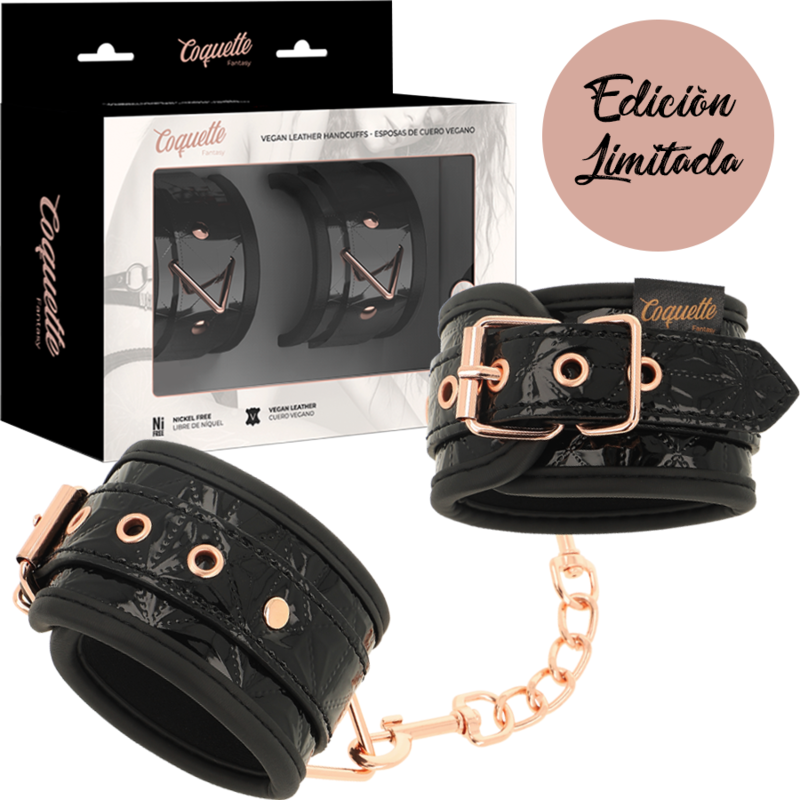 Coquette Fantasy Coquette Chic Desire - Black Edition Premium Handcuffs With Neoprene Lining