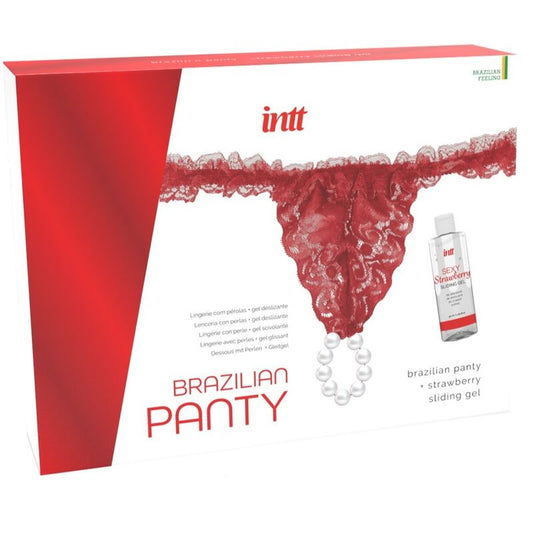 Intt Releases Brazilian Red Panty With Pearls And Lubricating Gel 50 Ml