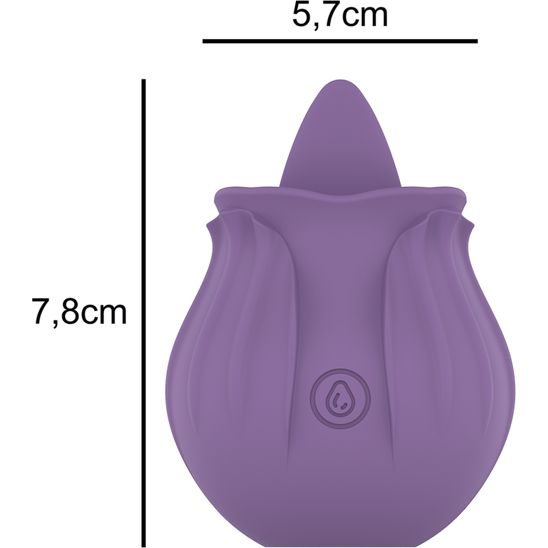 Intense Fun Intense - Violet Cl Toris Stimulator 10 Vibrations Lilac