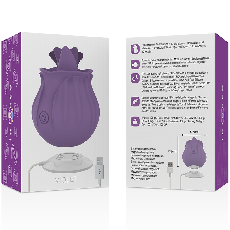 Intense Fun Intense - Violet Cl Toris Stimulator 10 Vibrations Lilac