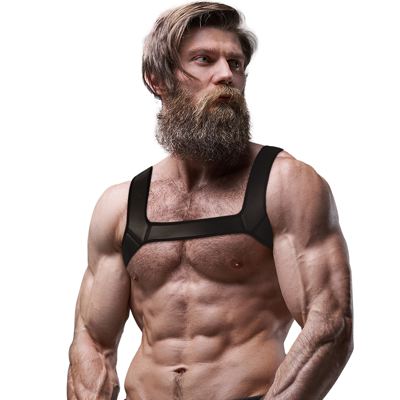 Fetish Submissive Attitude Neoprene Chest Harness For Men Size M