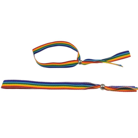 Pride Lgbt Flag Silver Ball Bracelet