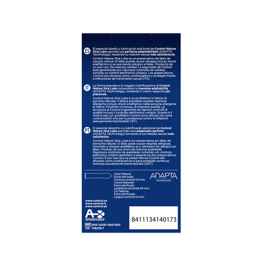 Control Condoms Control - Adapta Nature Extralube Condoms 12 Units