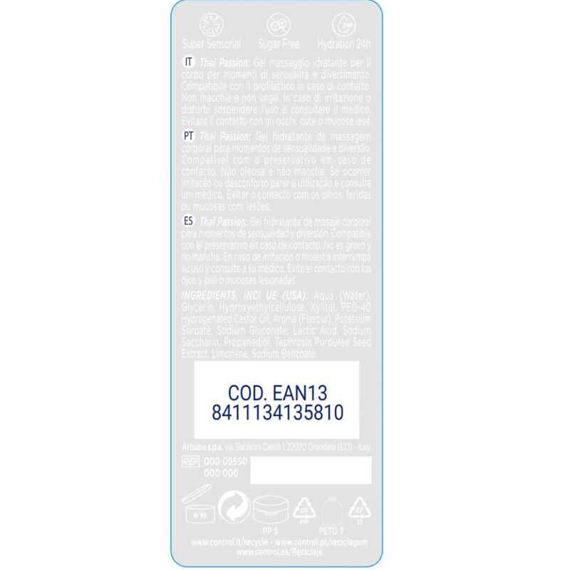 Control Lubes Control - 2 En 1 Massage & Pleasure Thai Passion 200 Ml