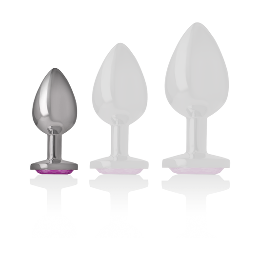 Intense Anal Toys Intense - Aluminum Metal Anal Plug Pink Heart Size S
