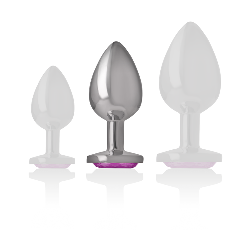 Intense Anal Toys Intense - Aluminum Metal Anal Plug Pink Heart Size M