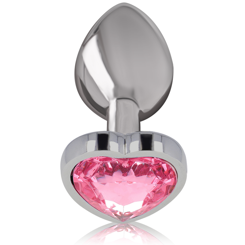 Intense Anal Toys Intense - Aluminum Metal Anal Plug Pink Heart Size L