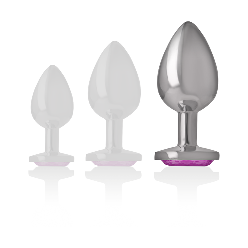 Intense Anal Toys Intense - Aluminum Metal Anal Plug Pink Heart Size L