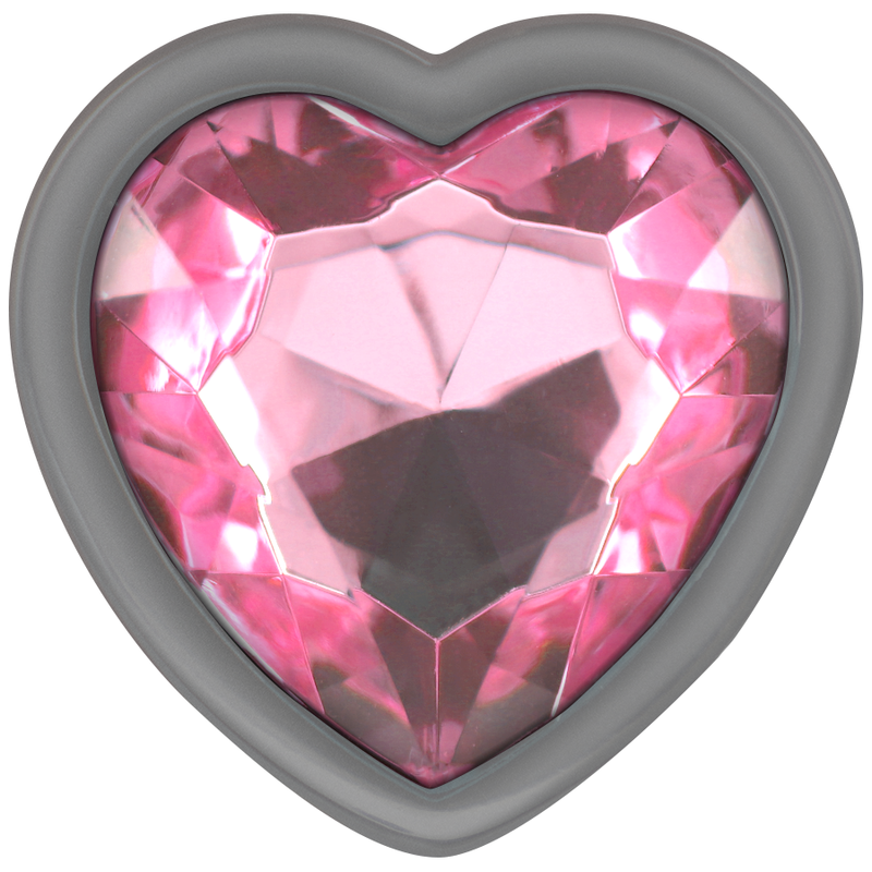 Intense Anal Toys Intense - Aluminum Metal Anal Plug Pink Heart Size L