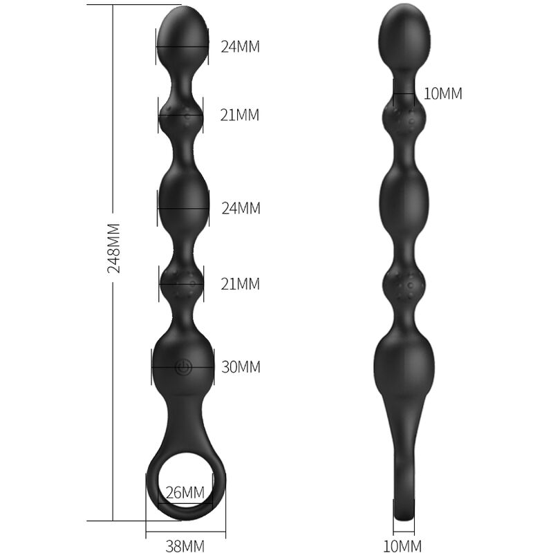 Pretty Love Van Anal Beads 10 Vibrations