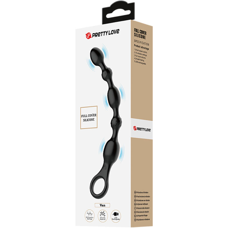 Pretty Love Van Anal Beads 10 Vibrations