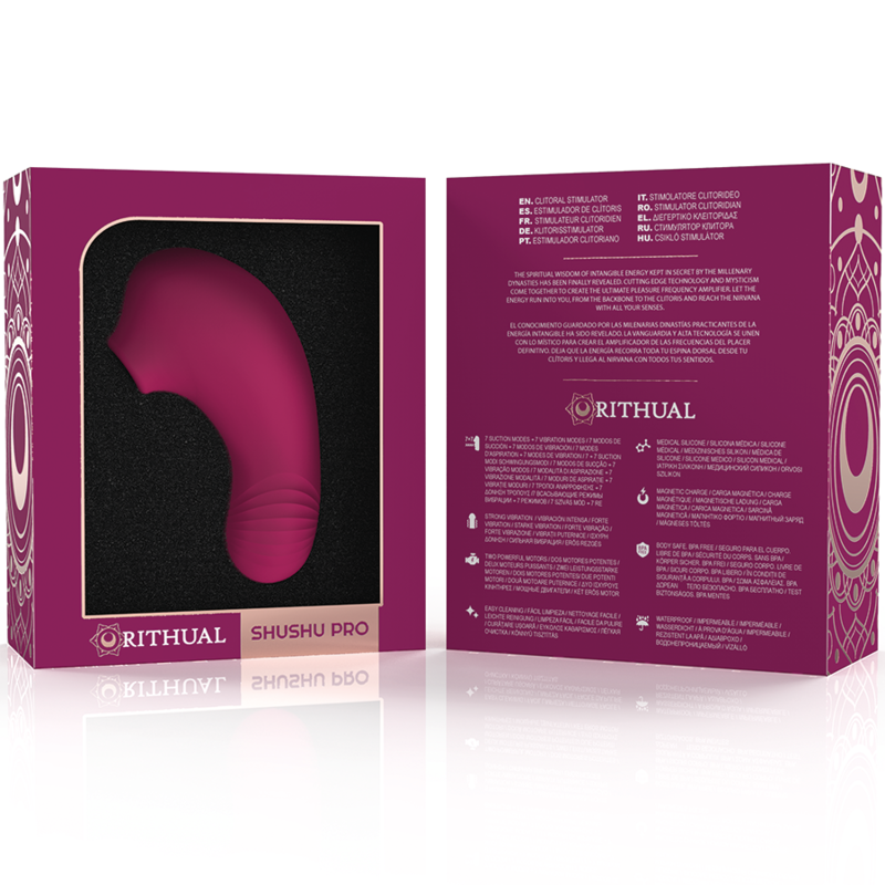 Rithual Shushu Pro Pocket Clitoris Stimulator 2 Powerful Orchid Motors