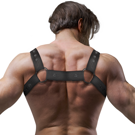 Fetish Submissive Attitude Adjustable Neoprene Chest Sports Harness For Men