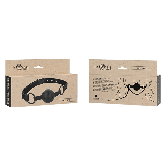 Intense Fetish Intense - Fetish Vegan Leather Ball Gag