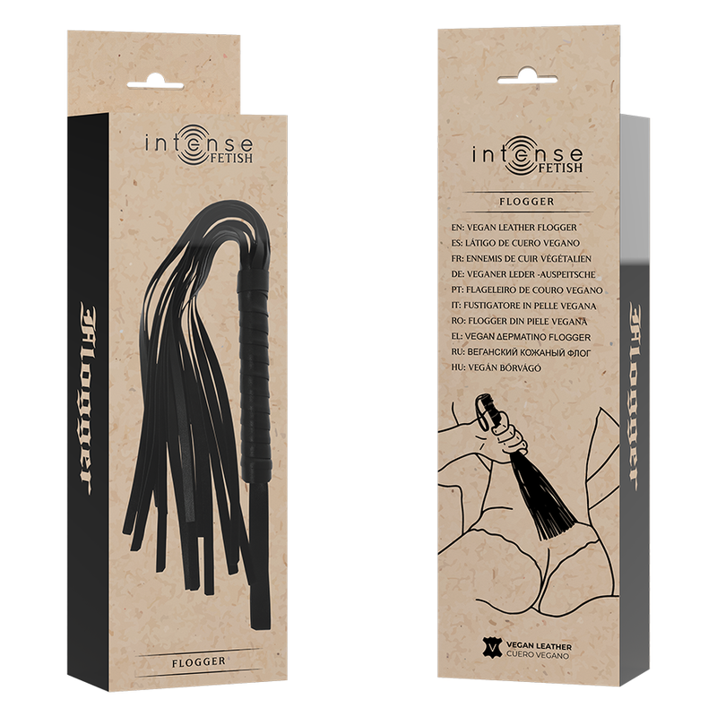Intense Fetish Intense - Fetish Vegan Leather Flogger