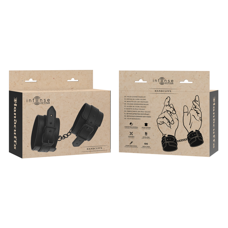 Intense Fetish Intense - Fetish Vegan Leather Handcuffs