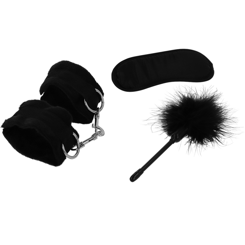 Intense Fetish Intense - Fetish Erotic Playset 2 With Handcuffs, Blind Mask And Tickler