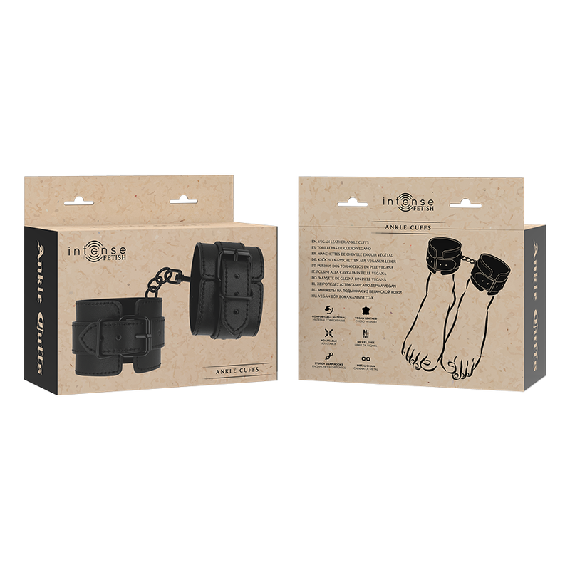 Intense Fetish Intense - Fetish Vegan Leather Ankle Cuffs