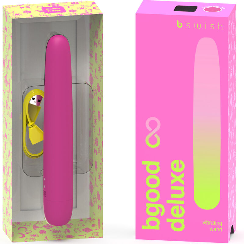 B Swish Bgood Infinite Deluxe Rechargeable Vibrator Pink Silicone