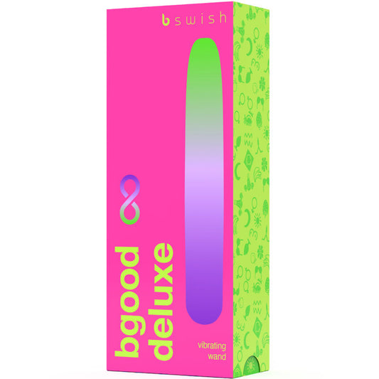 B Swish Bgood Infinite Deluxe Rechargeable Vibrator Blue Silicone