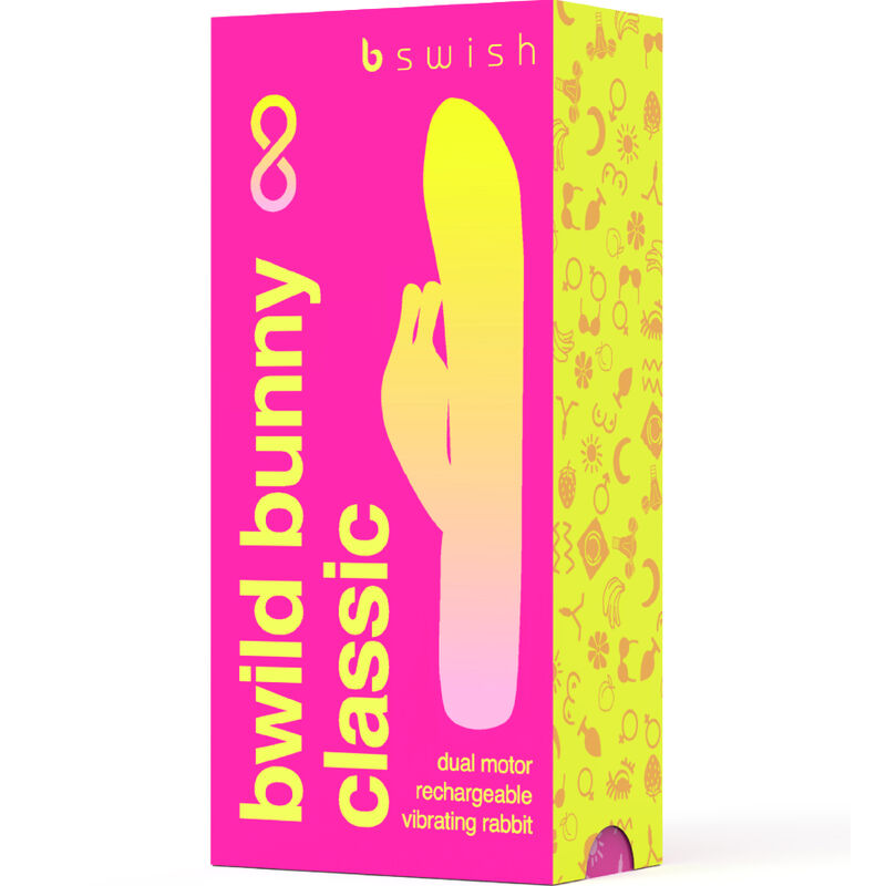 B Swish Bwild Bunny Infinite Classic Rechargeable Vibrator Pink Silicone