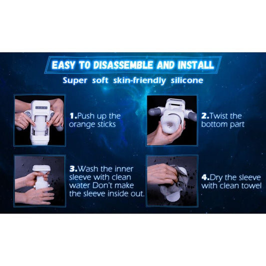 Baile For Him Game Cup - Thrusting Vibration Masturbator With Heating Function And Mobile Support - Black