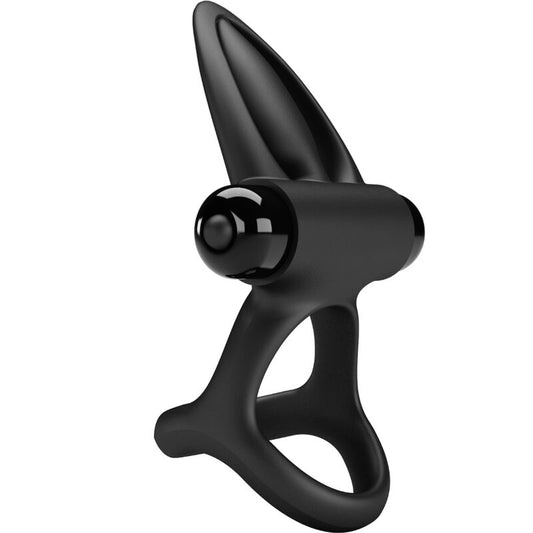 Pretty Love Male Pretty Love - Vibrating Ring 10 Vibrations Black Silicone