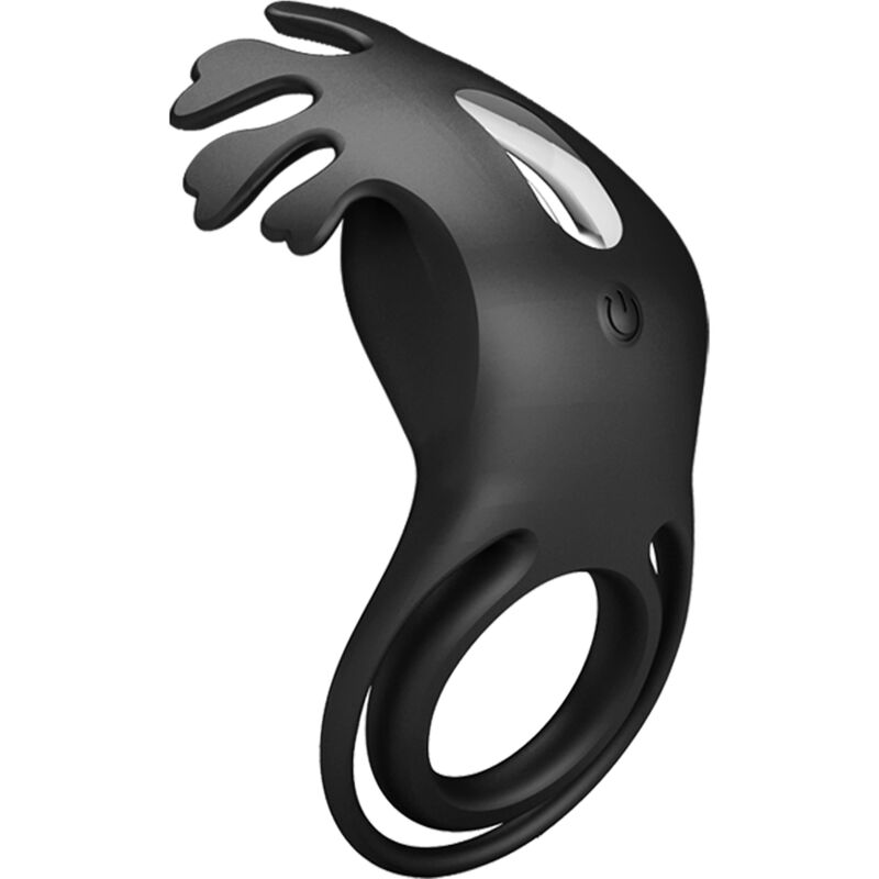 Pretty Love Male Pretty Love - Ruben Vibrator Ring 7 Vibrations Black Silicone