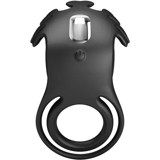 Pretty Love Male Pretty Love - Ruben Vibrator Ring 7 Vibrations Black Silicone
