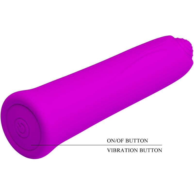 Pretty Love Flirtation Pretty Love - Curtis Mini Super Power Vibrator 12 Violet Silicone Vibrations