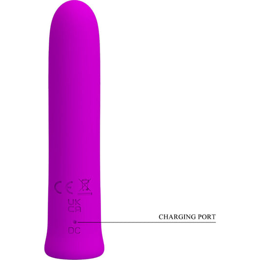 Pretty Love Flirtation Pretty Love - Curtis Mini Super Power Vibrator 12 Violet Silicone Vibrations