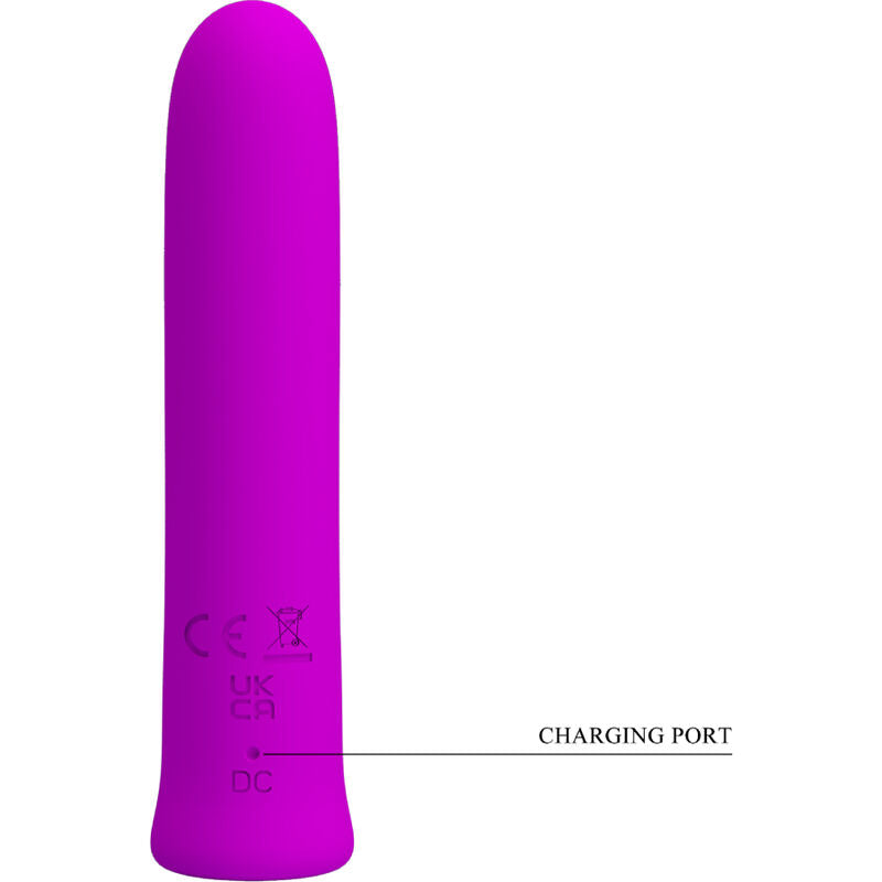 Pretty Love Flirtation Pretty Love - Curtis Mini Super Power Vibrator 12 Violet Silicone Vibrations