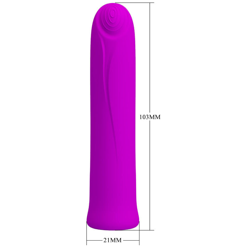 Pretty Love Flirtation Pretty Love - Curtis Mini Super Power Vibrator 12 Violet Silicone Vibrations