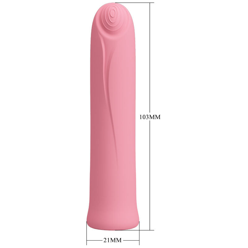 Pretty Love Flirtation Pretty Love - Curtis Mini Super Power Vibrator 12 Pink Silicone Vibrations