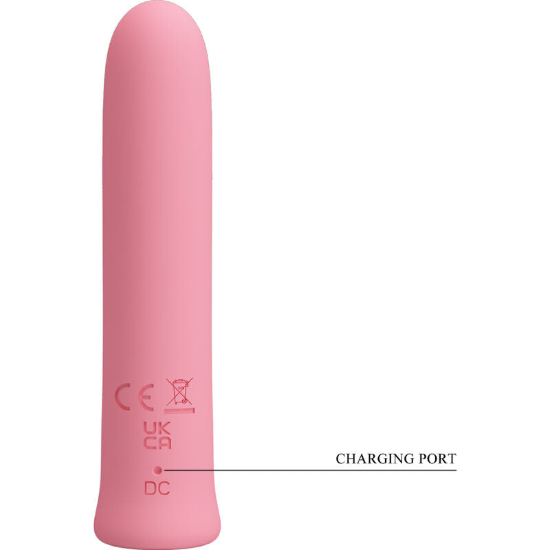 Pretty Love Flirtation Pretty Love - Curtis Mini Super Power Vibrator 12 Pink Silicone Vibrations