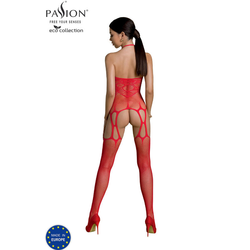 Passion Woman Bodystockings Passion - Eco Collection Bodystocking Eco Bs002 Red