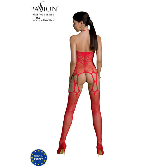 Passion Woman Bodystockings Passion - Eco Collection Bodystocking Eco Bs002 Red